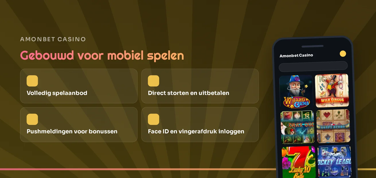 Gebruik casino mobiel.