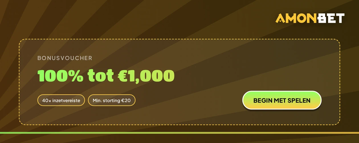 Welkomstbonus bij Amonbet activeren.