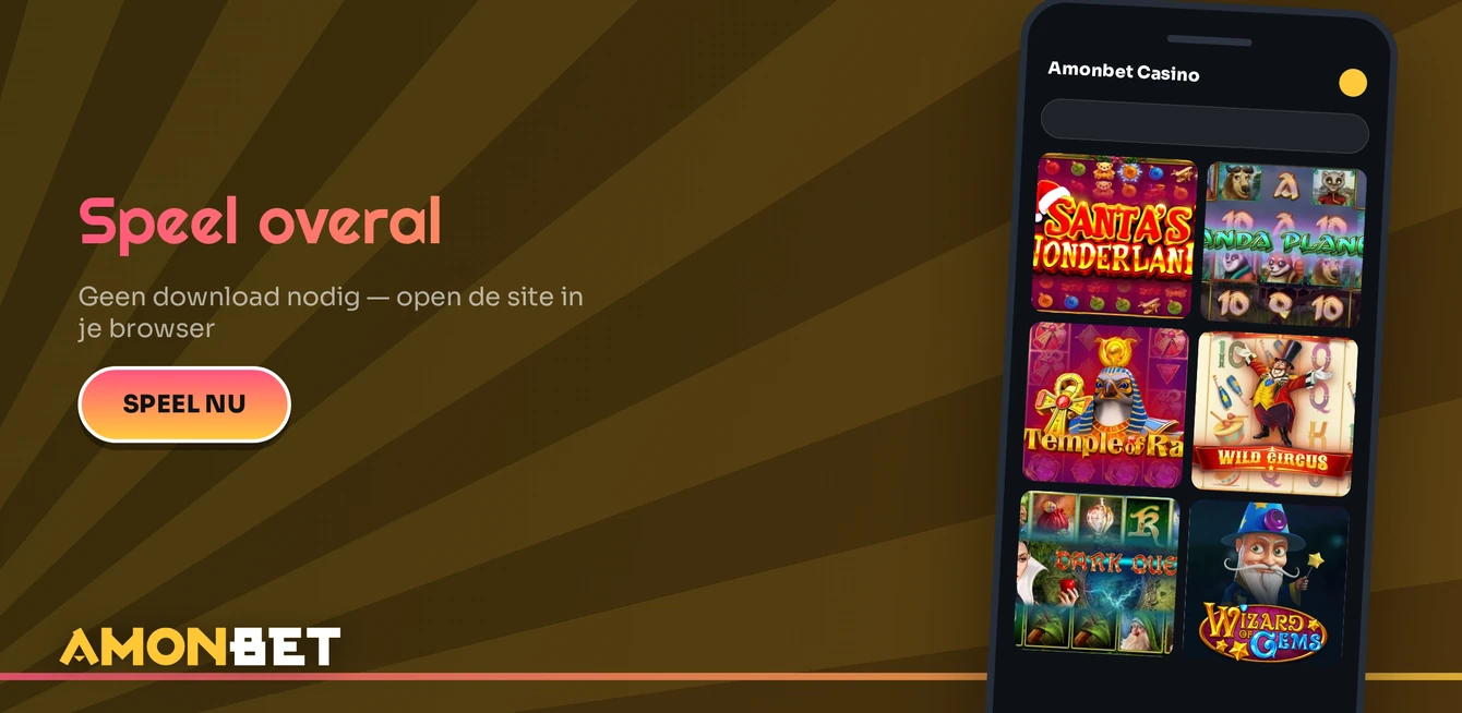 Speel via mobiele browser.